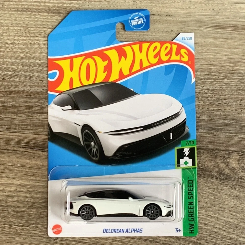 Hot Wheels EV Car DeLorean Alpha5 White Electric Vehicle Hotwheels 2024 New